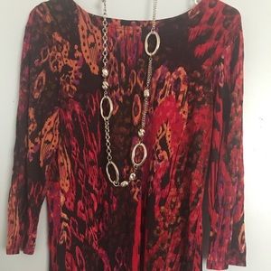 Women top with beautiful vibrant color.